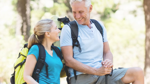 couple on a hike